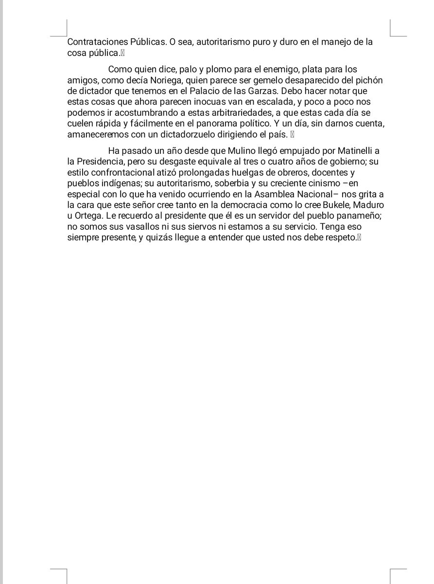 Ayer no le publicaron al periodista Rolando Rodríguez su habitual columna "Sábado Picante" en el diario La Prensa <a href="/prensacom/">La Prensa Panamá</a>. 
Qué ironía: el diario que fue perseguido por denunciar el autoritarismo de la dictadura militar, hoy se presta para censurar la libertad de expresión.