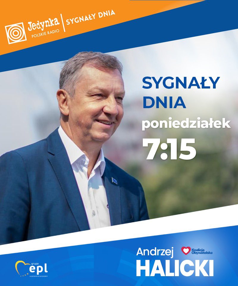 AndrzejHalicki's tweet image. Mamy tu jakieś ranne ptaszki? 😅 7:15 słyszymy się w @RadiowaJedynka 📣