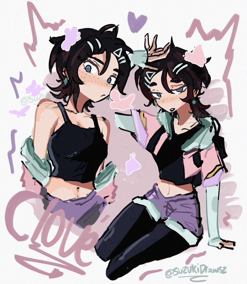 SuzuisF's tweet image. #VALORANT #ValorantArt #Clove