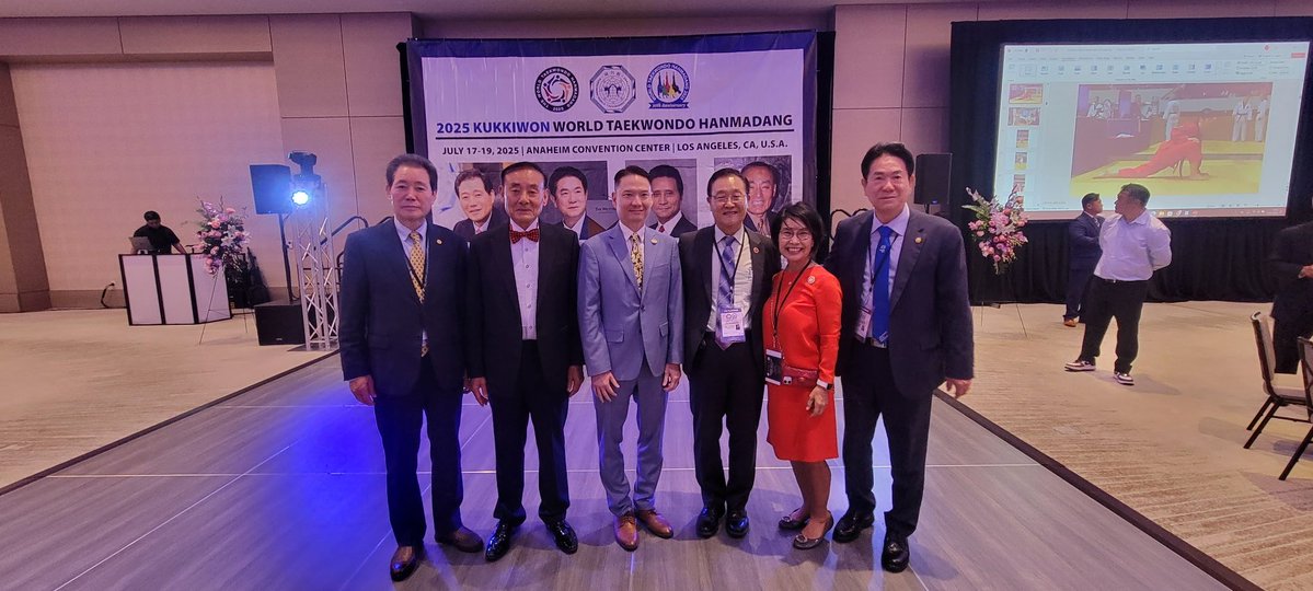 SenatorChoi's tweet image. I was honored to participate in Kukkiwon World Taekwondo Hanmadang 2025 U.S. Opening Ceremony and Reception, this weekend.