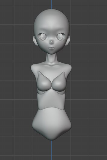 体のベースを作成