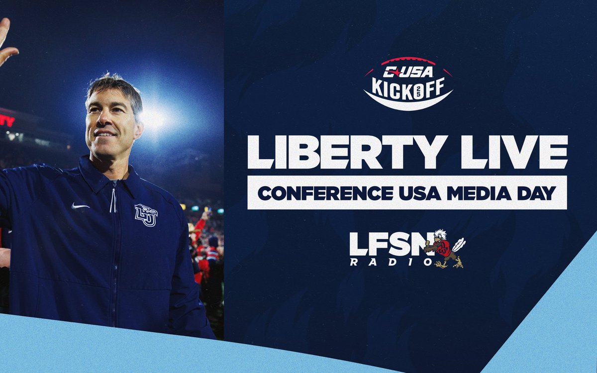 π₯Alan York π₯π£ππ§πΊ (@luflamesvoice) on Twitter photo Tuesday <a href="/LFSNRadio/">Liberty Flames Sports Network from Van Wagnerππ»</a> takes over <a href="/ConferenceUSA/">Conference USA</a> media day on the <a href="/LibertyFootball/">Liberty Football</a> <a href="/facebook/">Facebook</a> page! Tuesday <a href="/LFSNRadio/">Liberty Flames Sports Network from Van Wagnerππ»</a> takes over <a href="/ConferenceUSA/">Conference USA</a> media day on the <a href="/LibertyFootball/">Liberty Football</a> <a href="/facebook/">Facebook</a> page!