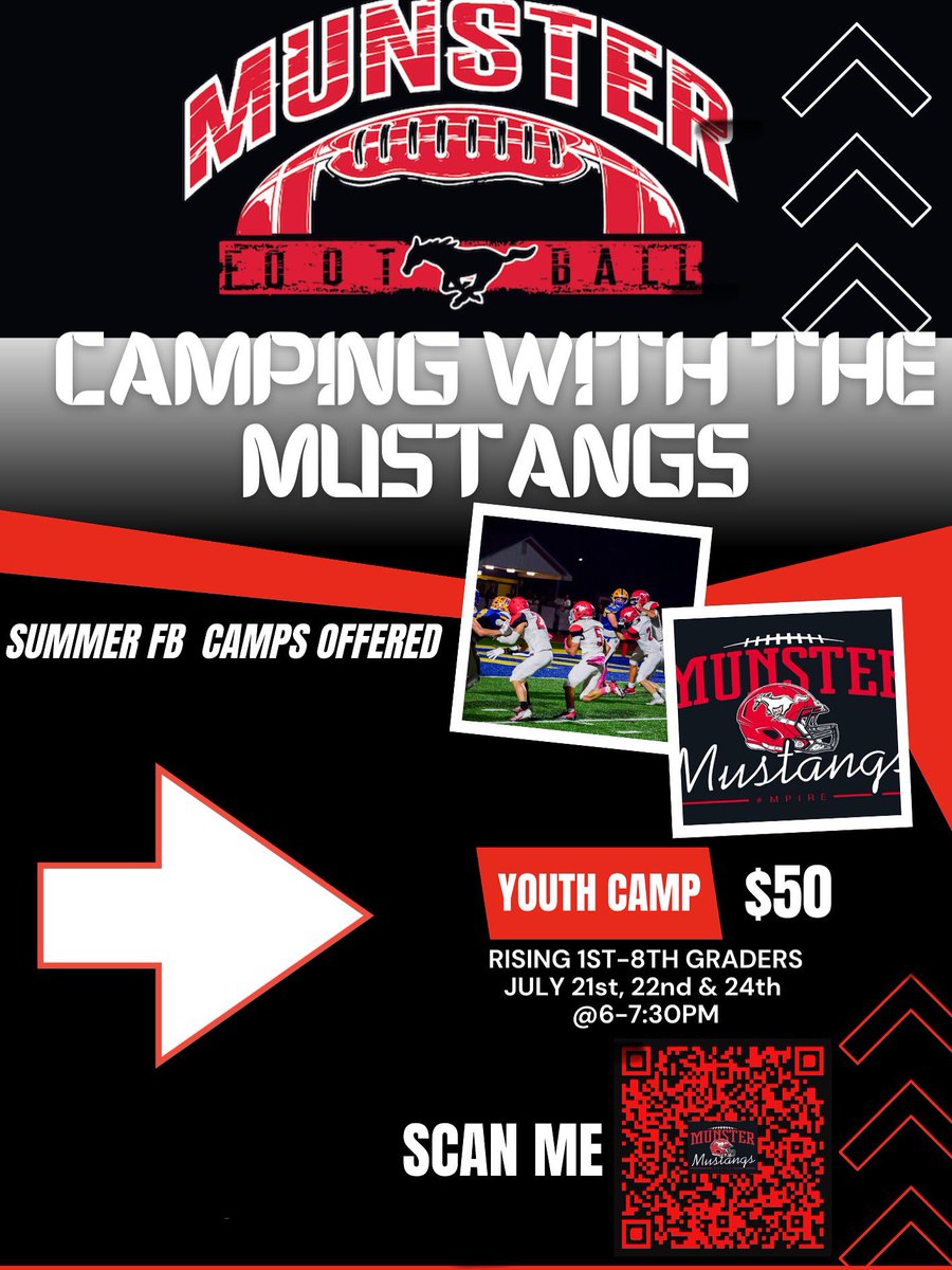 Don’t miss your last chance to Camp with the Mustangs this summer. 

websites.eventlink.com/s/munster-high…

#BuildTheE #Mpire