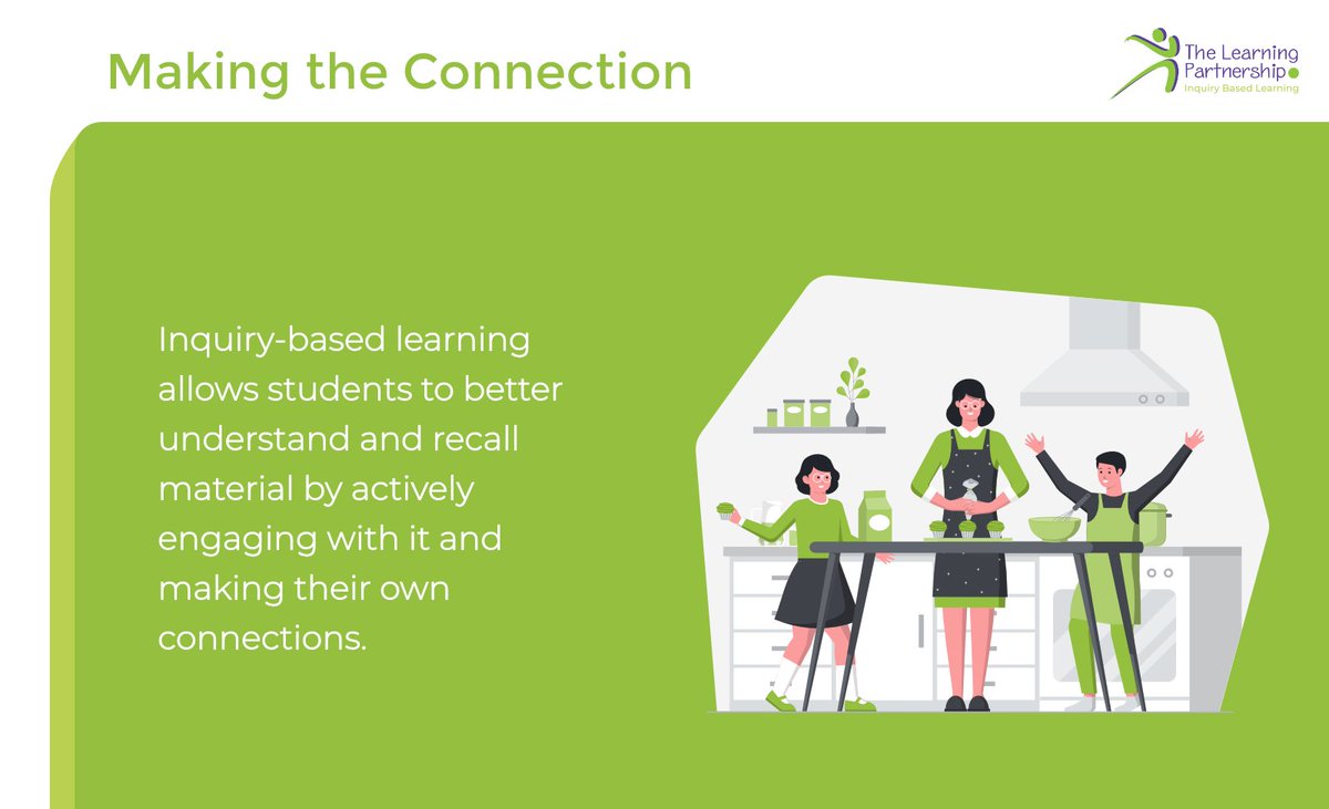 #Inquirybasedlearning allows students to better understand and recall material by actively engaging with it and making their own connections.