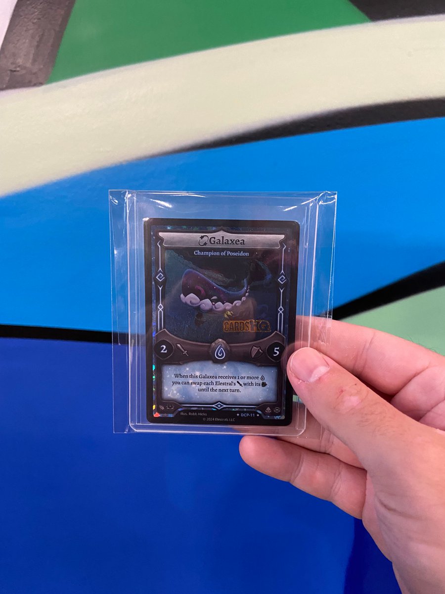 CardsHQShop's tweet image. WHAT. AN. EVENT. Huge thank you to @elestrals for the team up in hosting this amazing event! This was an amazing time and we look forward to teaming up again in the future! Exciting news too, CardsHQ has its first ever stamped trading card! 😎