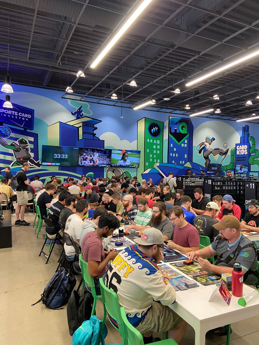 CardsHQShop's tweet image. WHAT. AN. EVENT. Huge thank you to @elestrals for the team up in hosting this amazing event! This was an amazing time and we look forward to teaming up again in the future! Exciting news too, CardsHQ has its first ever stamped trading card! 😎