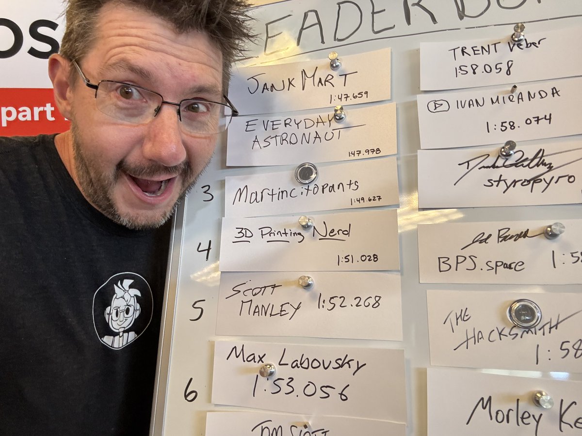 joeltelling's tweet image. Did the Oshcut racing sim at @OpenSauceLive and currently have 4th place! Hey @ZacksJerryRig thanks for making this known!