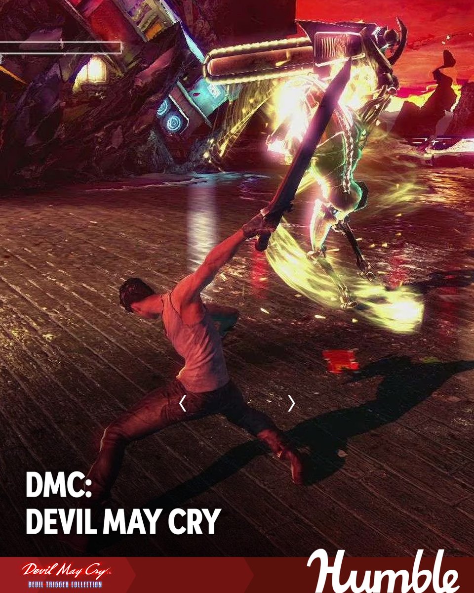 humble's tweet image. Play through a retelling of Dante’s origin story in a whole new way with DmC: Devil May Cry.
The Devil May Cry: Devil Trigger Collection supports @BreakthroughT1D | bit.ly/4lV1Say
