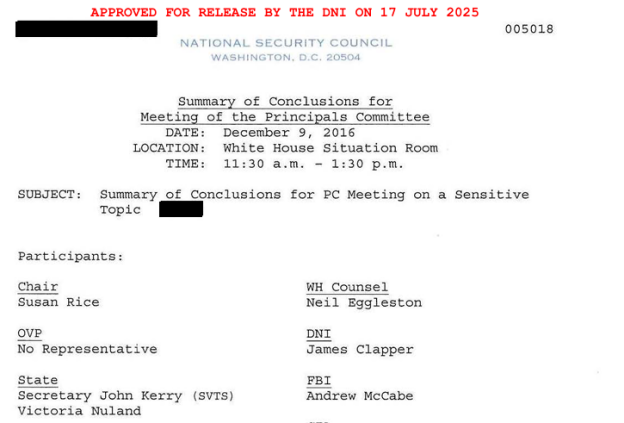 bears_with's tweet image. Each of the 27 Obama Admin officials at this White House meeting is a criminal in fabricating Russiagate lies to advance US Ukraine war aims odni.gov/files/ODNI/doc…