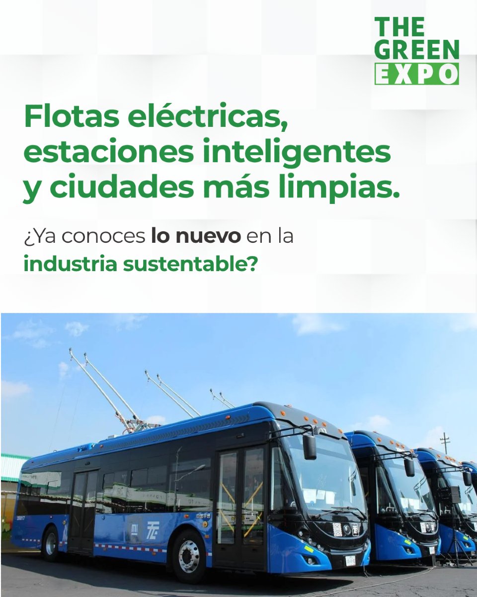 Accede a las tendencias que están impulsando la electromovilidad en México y Latinoamérica.

🔗 thegreenexpo.infoexpo.com.mx/2025/ae/web/co… | 🔋🌿 Del 2 al 4 de septiembre en Centro Banamex

#GreenExpo2025 #IndustriaSustentable #EnergíaLimpia #ReciclajeInteligente #FuturoVerde