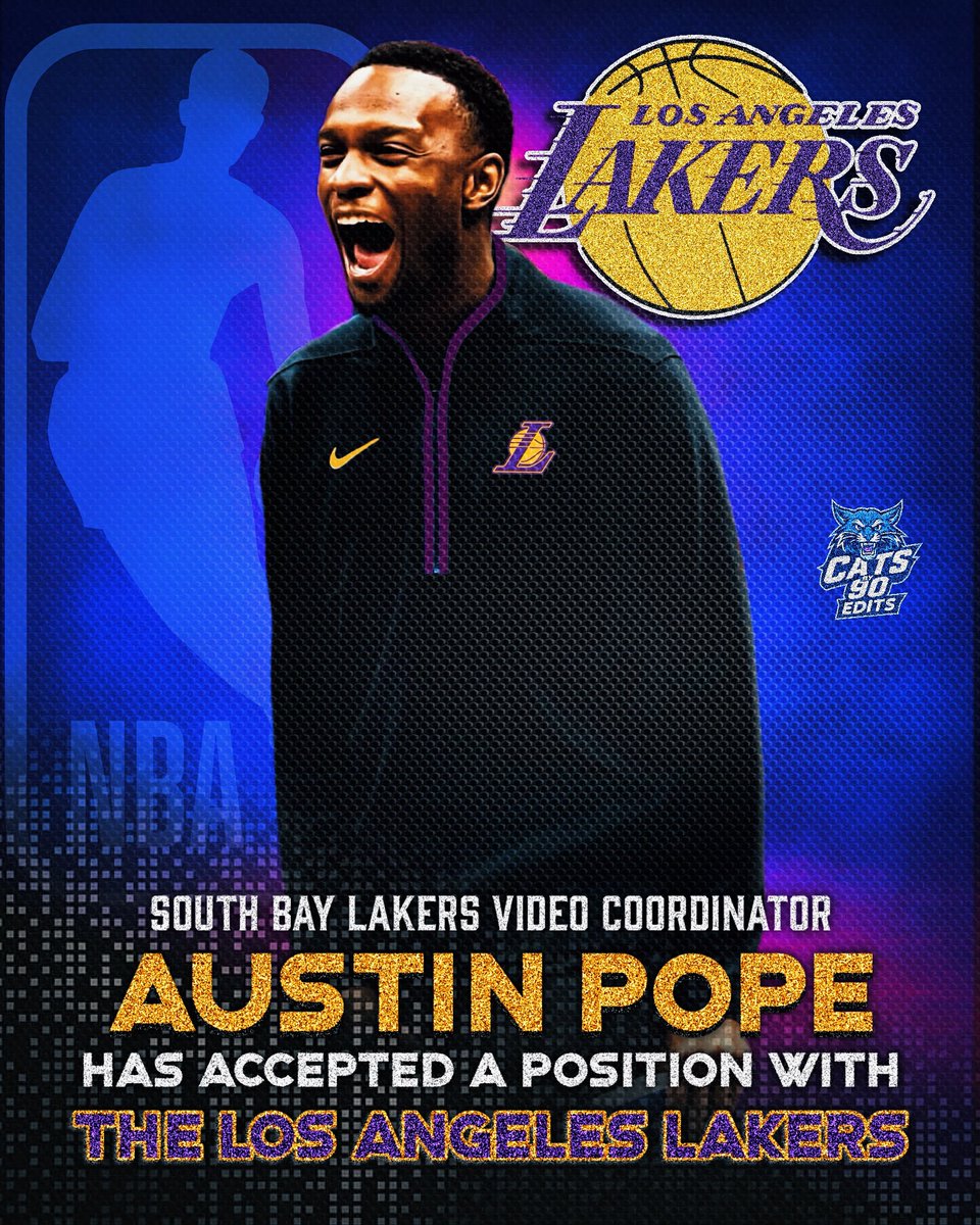 BigBlueDylan's tweet image. NEW: Kentucky Graduate Assistant Austin Pope has accepted a Position with the Los Angeles Lakers/South Bay Lakers
Congratulations Coach! You helped create, and establish a new culture at Kentucky that will forever be a staple of our team, program, and fans.
Your hard work and…