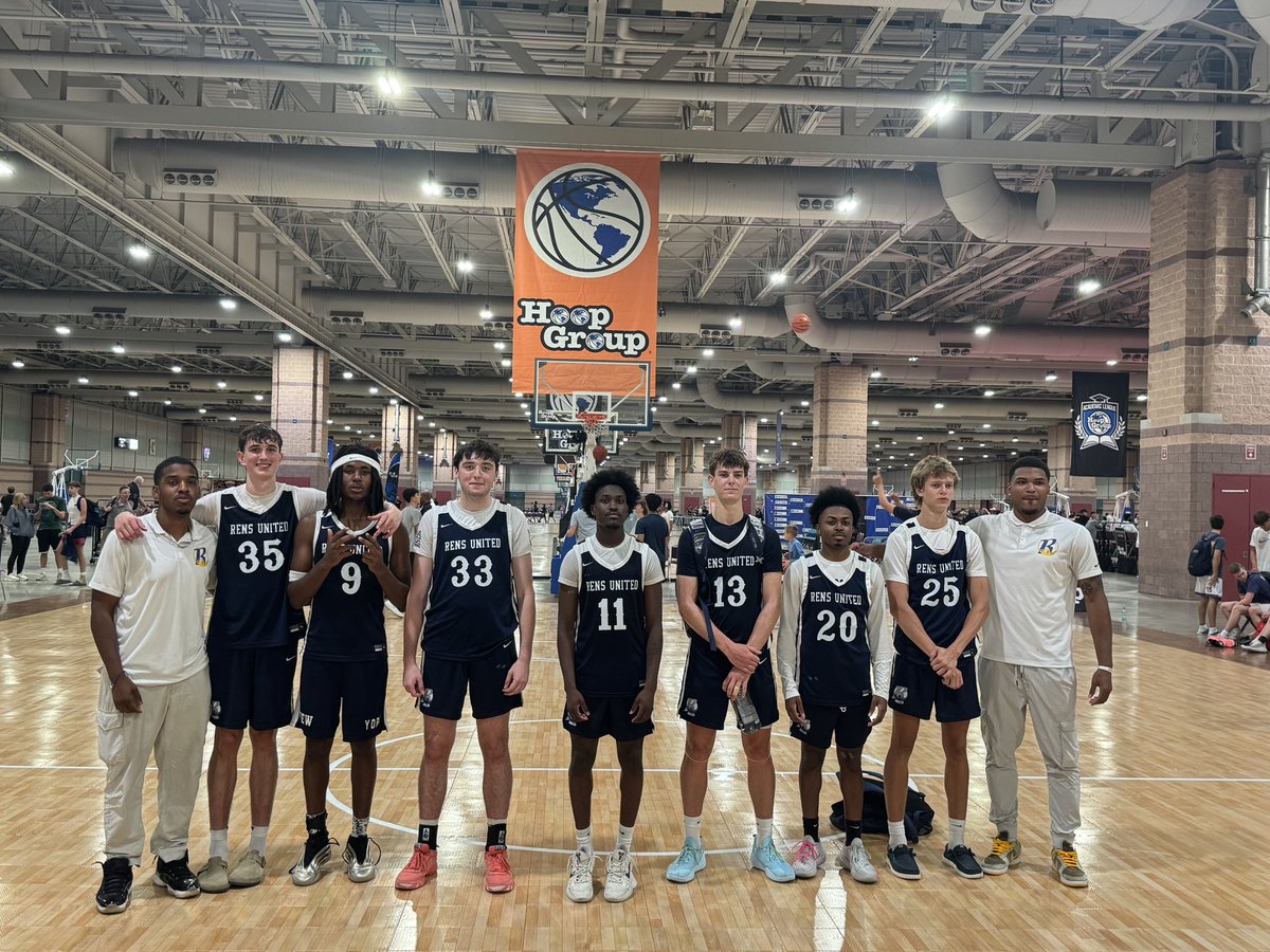 RENS UNITED 🗽 

Hoop Group Summer Finale 17u CHAMPS. 
I couldn't be more proud of this group of young men.
From day one, they believed in me, trusted the process, and gave everything they had - not just for themselves, but for each other. They bought in, stayed coachable, and