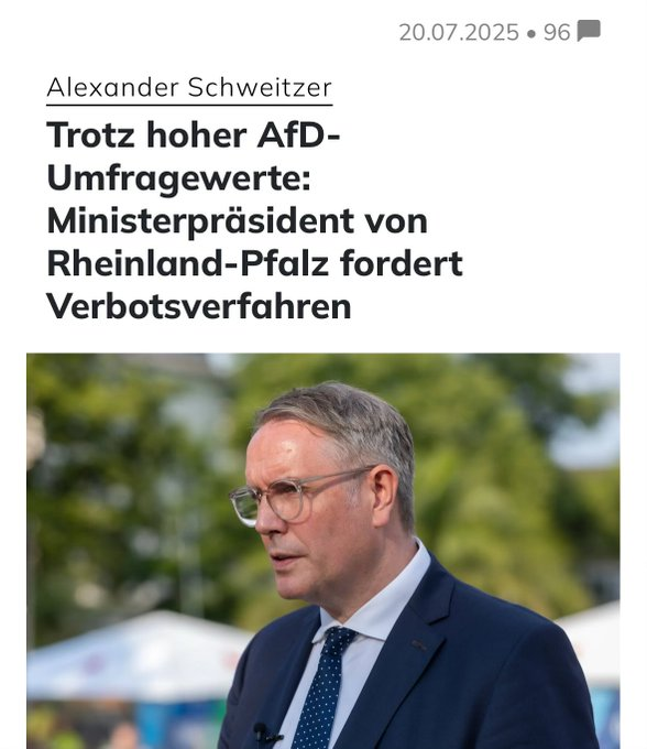 Der Antidemokrat Alexander Schweitzer (SPD) ist seines Amtes nicht würdig und sollte zurücktreten.