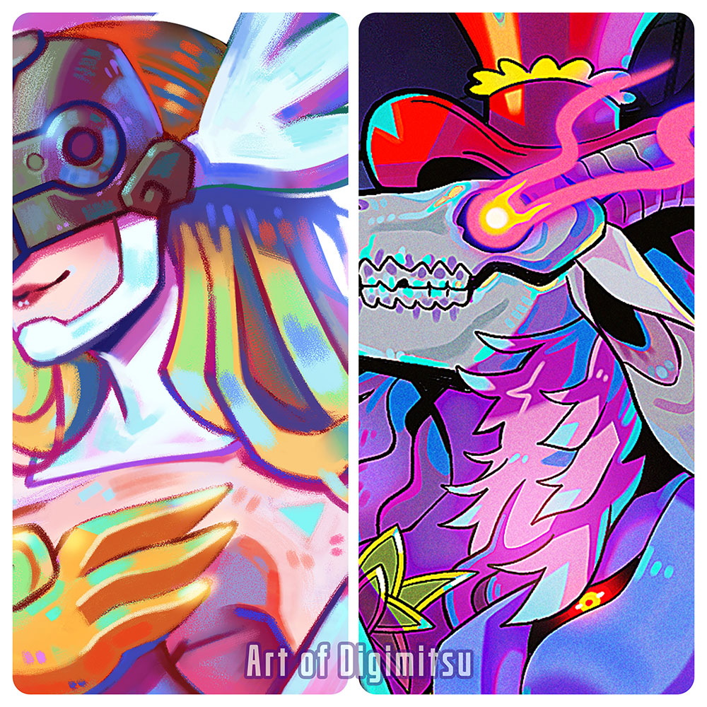 DigimitsuArt's tweet image. Previews of my pieces for the DigiGirl Zine Vol. 3 @DigigirlZine
Please look forward to the release and everyone's hard work on it! <333
#digimon #デジモン