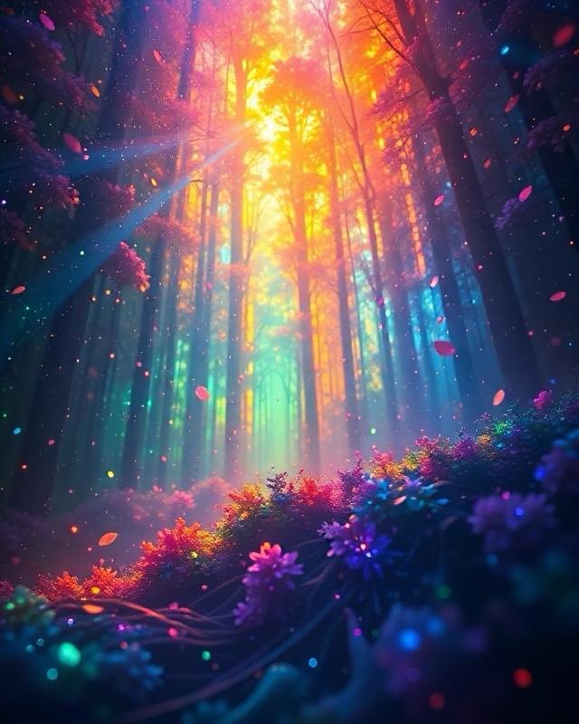QT What you get “Art Lost in Colors of Light” 😺💖🎨