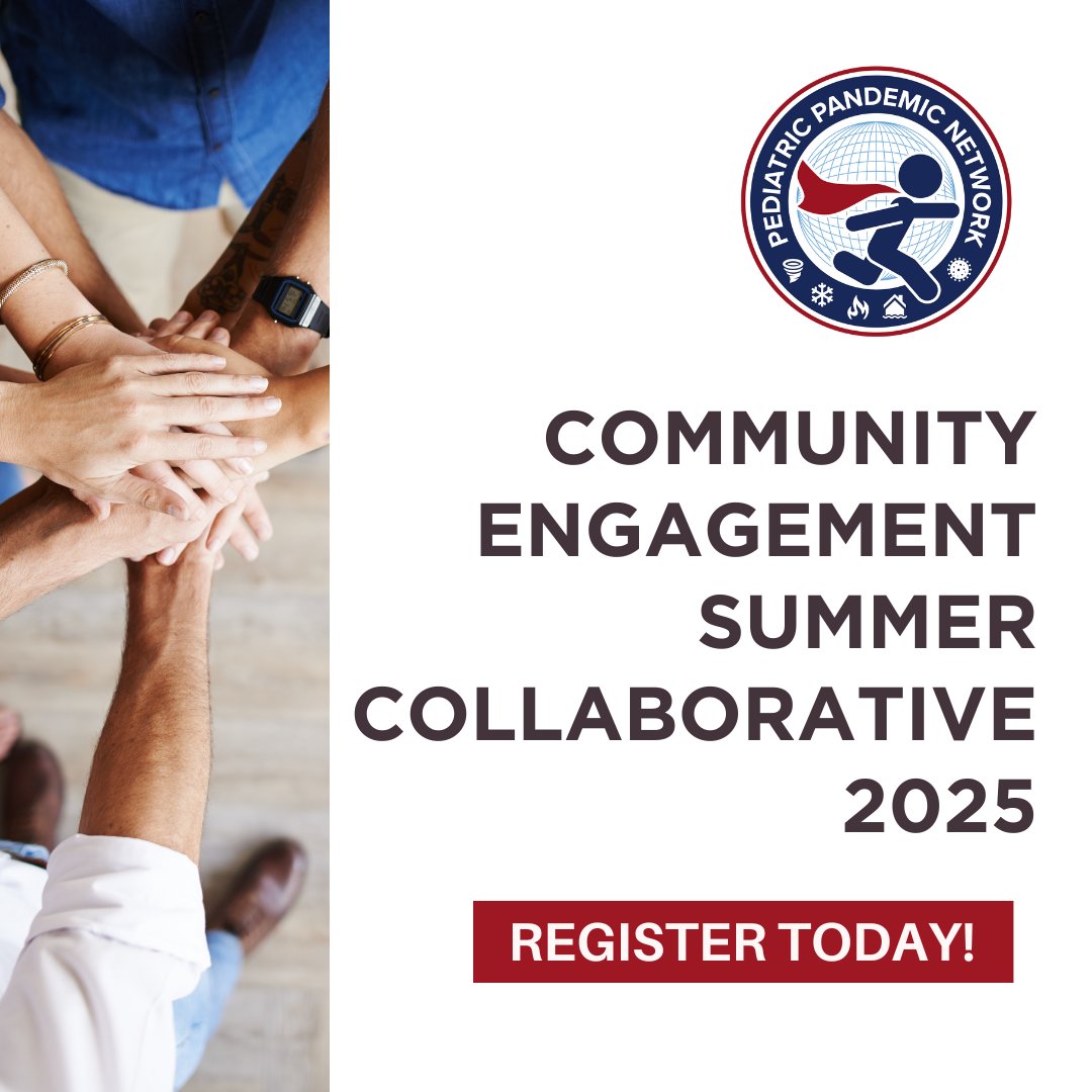 Register Today! PPN’s Community Engagement Summer Collaborative 2025 is your chance to dive into practical tools and strategies for youth, rural, and family engagement. Nursing CE credits available! Learn more: pedspandemicnetwork.org/our-work/join-… #PPNStayReady