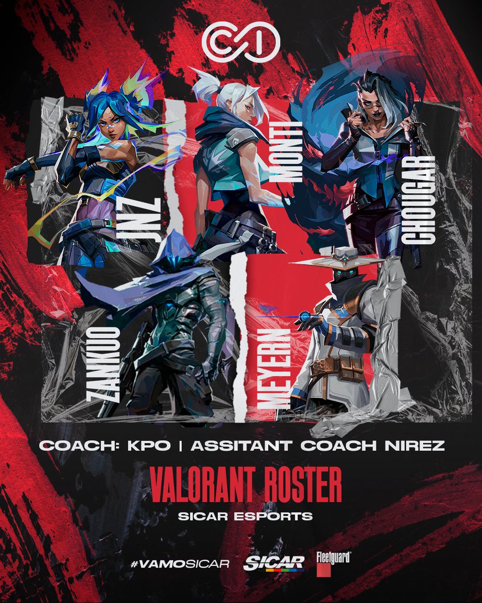 Entramos a <a href="/valesportsla/">VALORANT Esports LATAM</a>  🔥

Con este roster con proyección juvenil entramos en la escena para forjar nuestro camino y llegar a lo mas alto.

Le damos la bienvenida a nuestros integrantes

<a href="/jnzzvlr/">jnz</a> 
<a href="/montivlr/">Monti</a> 
<a href="/chougarfps/">chougarr</a> 
<a href="/Zankuoo/">zankuoo</a> 
<a href="/_16yunn/">meyern</a> 

🧠 <a href="/Kurapikoooo/">F/A Kp0</a> 
📺 <a href="/nirezg/">nirez</a> 

Nos