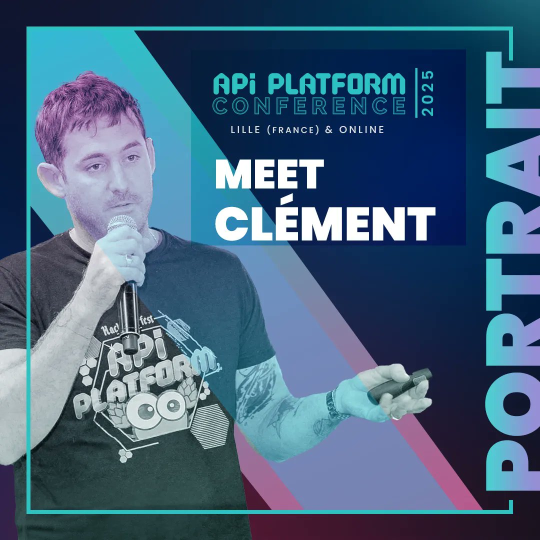 ApiPlatform's tweet image. 🚨 #APIPlatformCon 2025 speaker reveal! API Platform started as a Symfony bundle and grew into a flexible, tech-agnostic framework. Clément Talleu, its first user, will present Redis support he built and explore data storage, design patterns & OSS: api-platform.com/con/2025/ticke…