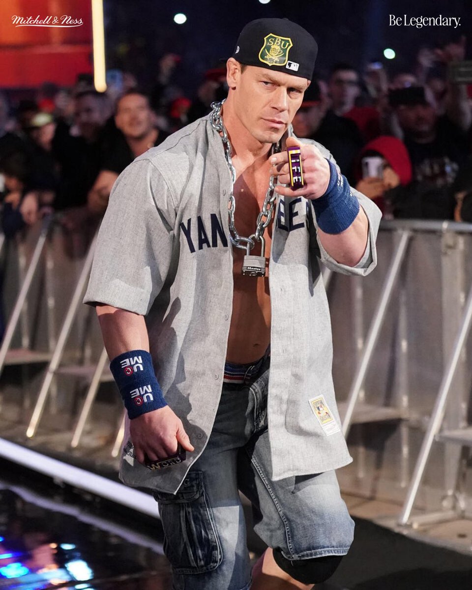mitchell_ness's tweet image. John Cena has donned some classic jerseys over the years… which throwback look was your favorite?