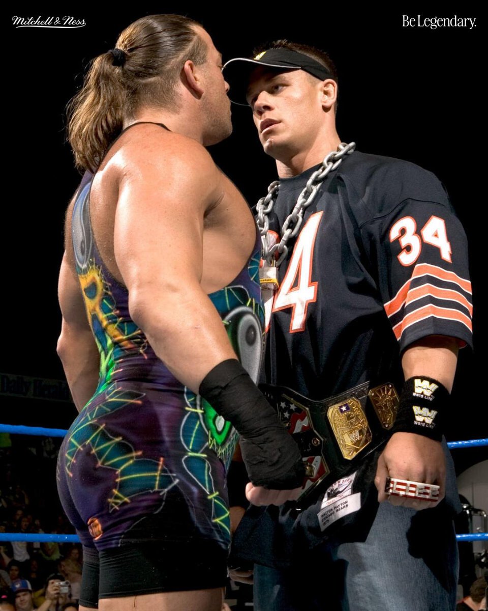 mitchell_ness's tweet image. John Cena has donned some classic jerseys over the years… which throwback look was your favorite?