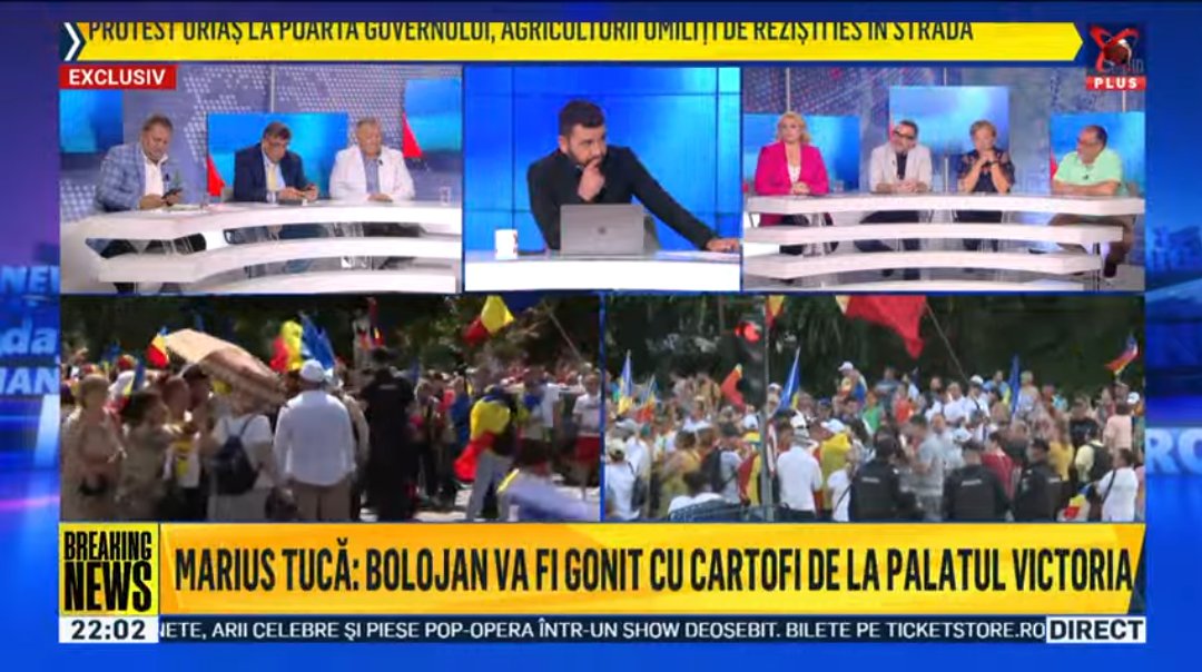 Anti_Spootnik's tweet image. La Realitatea Plus este apocalipsa în direct. Cele mai negre știri sunt astea:
- duba lui nea Ilie a fost sechestrată de jandarmi.
- românii vor avea apometre pe apa din fântână.
- vor fi români care vor muri de foame.
- Bolojan va fi gonit cu cartofi de la Guvern.
Eu cred că…