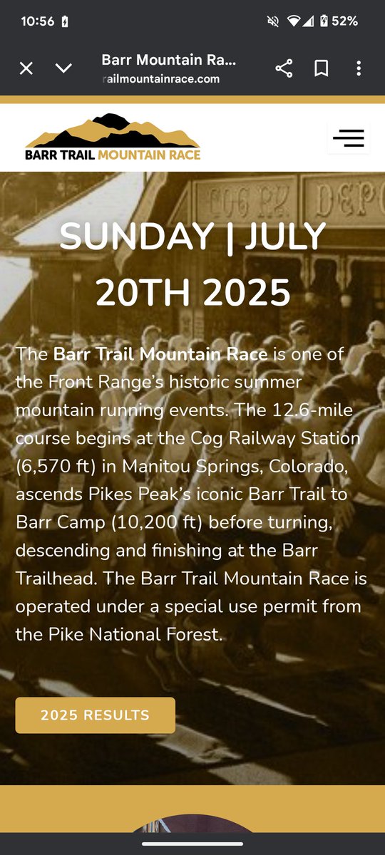 I completed the Barr Mountain trail race! 🎉 It was challenging but I'm happy with how I did. 😊