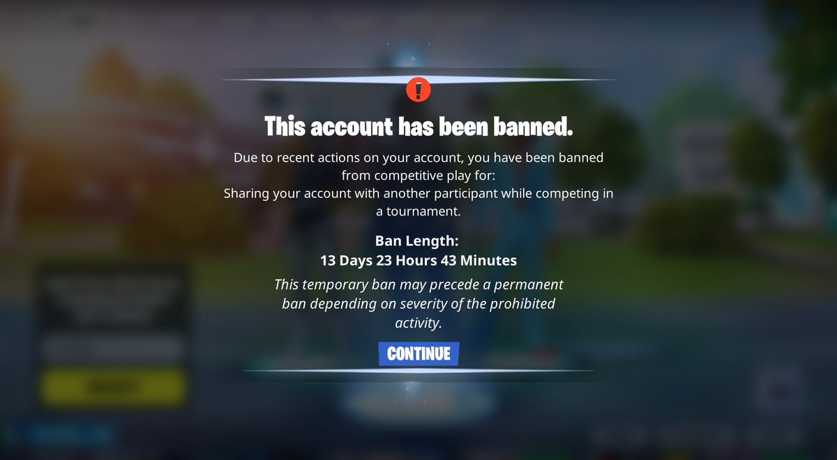 My account got hacked before fncs and i got it back and i played fncs on it without sharing my account with anyone and i got banned for no reason Im making ticket now lets see what happens