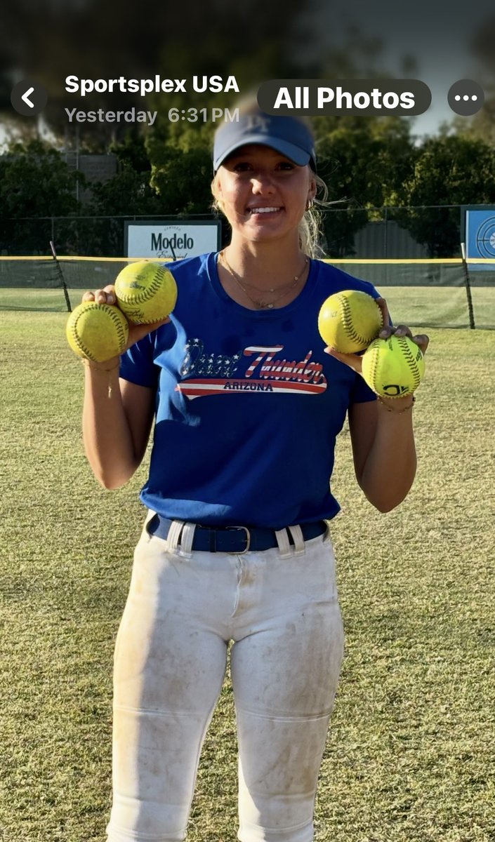 Finished the weekend at <a href="/TCSFastpitch/">TC Fastpitch</a> World Series San Diego. 
BA .550
0BP .591
OPS 1.89
Slug 1.3,
H 11: 1st 4, 2nd 3, 3rd 0, HR 4
RBI 20. 
Excited to see what the fall season has to offer.