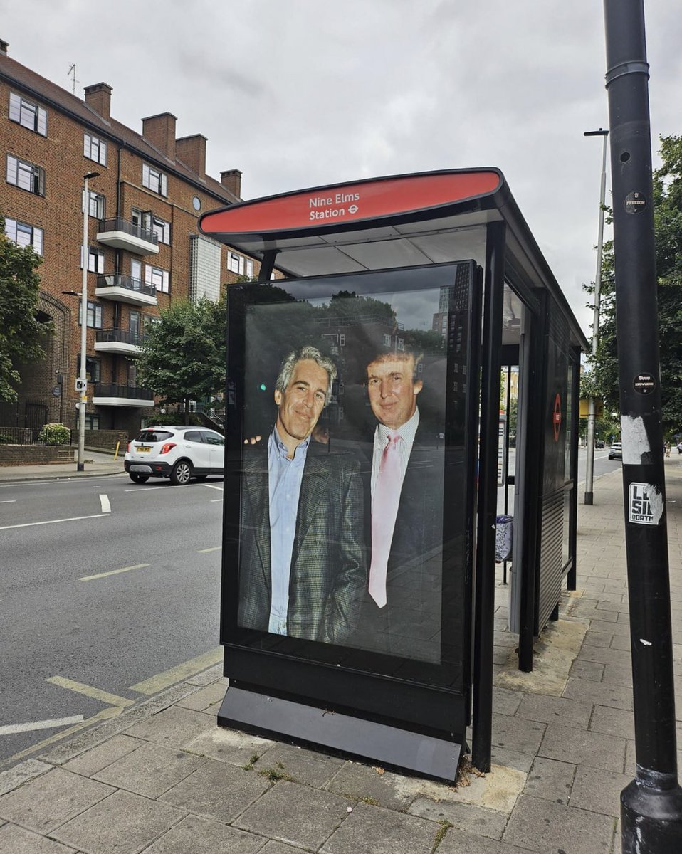 Outside the US Embassy in London.