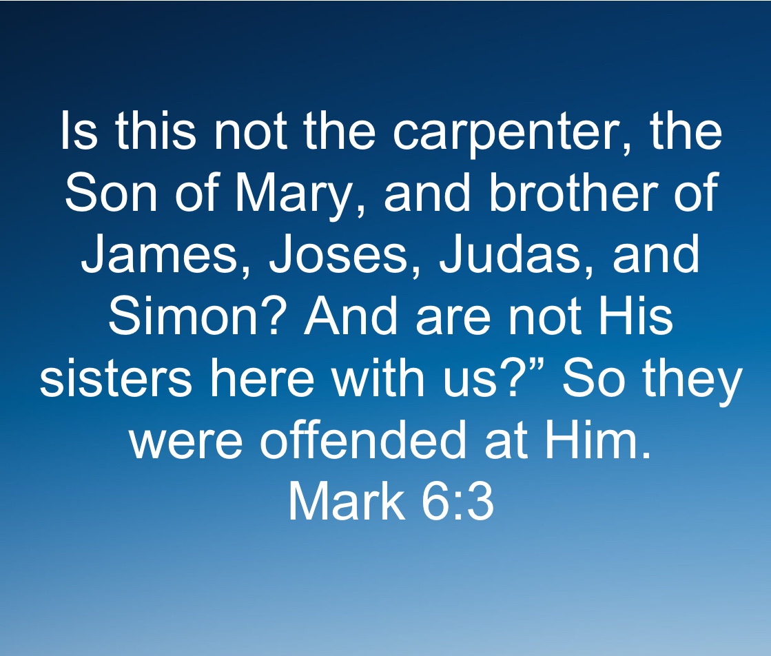 SayItAintSo07's tweet photo. @JackPosobiec Jesus is the Son of God, born through Mary, a virgin.  Mary and Joseph then went on to have children........ who are technically Jesus' half brothers. But Jesus did not refer to them that way, he called them his brothers. https://t.co/Je9HrOLQqq