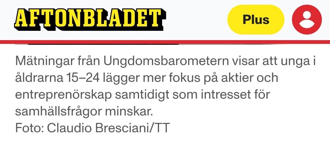 Günther Mårder (@gunthermarder) on Twitter photo Nej, <a href="/bladetledare/">Aftonbladet Ledare</a> att unga intresserar sig för entreprenörskap och delägande i företag genom aktier är inget problem. Genom entreprenörskap formas samhället! Man kan då inte blunda för "samhällsfrågor". Vi är många som tycker samma - SKÄRP ER!
#finanstwitter #pratapengar Nej, <a href="/bladetledare/">Aftonbladet Ledare</a> att unga intresserar sig för entreprenörskap och delägande i företag genom aktier är inget problem. Genom entreprenörskap formas samhället! Man kan då inte blunda för "samhällsfrågor". Vi är många som tycker samma - SKÄRP ER!
#finanstwitter #pratapengar