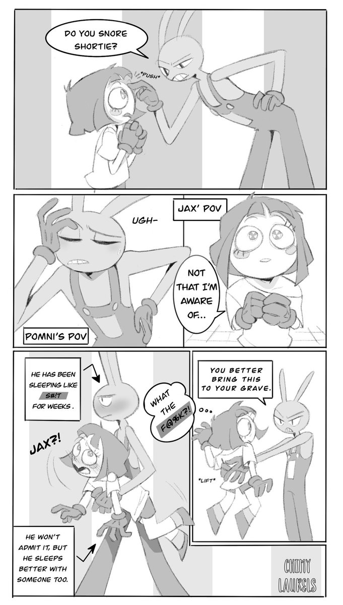 Part 1.5/2
[RIGHT<- LEFT] 

1.5 Because it actually has another page 🎪 (and final illustration) ((I’m having FUN)) 
#funnybunny #jax #pomni #tadc