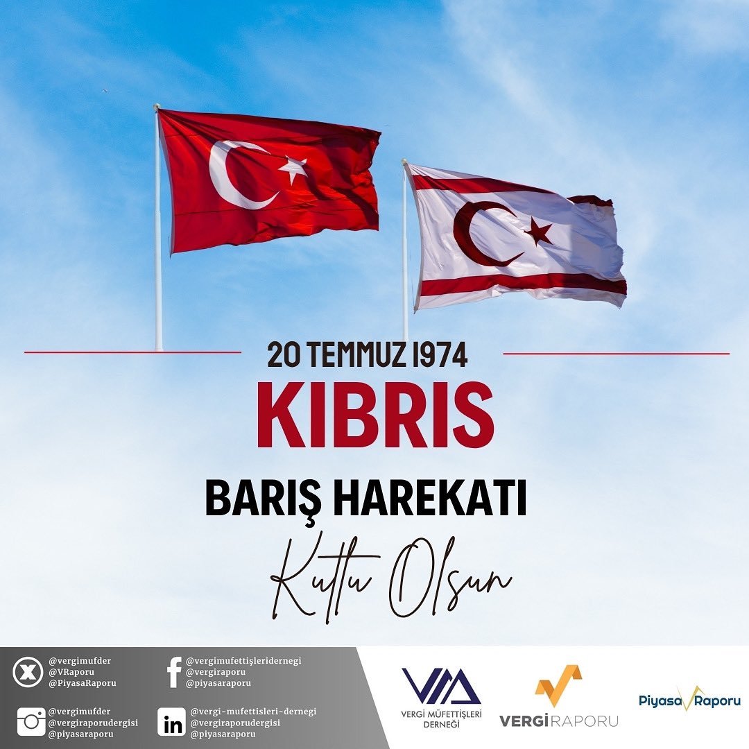 Kıbrıs Türklerinin istiklali için mücadele eden şehitlerimizi rahmet ve minnetle anıyor, gazilerimize şükranlarımızı sunuyoruz. 

Kıbrıs Barış Harekâtı'nın 51. yıl dönümü kutlu olsun.🇹🇷

#TarihteBugün
#KıbrısBarışHarekatı 
#20Temmuz1974