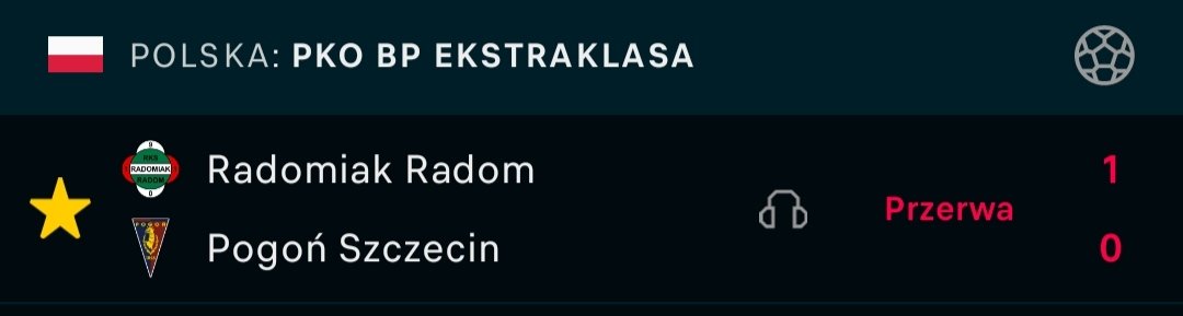anonimowyhazard's tweet photo. Albo się skończy 1:0 albo mi wejdzie.
Innej opcji nie widzę 🙃
#typy #CHRODR #STMWIS #RADPOG #GÓRLGD https://t.co/N5DerH0QMV