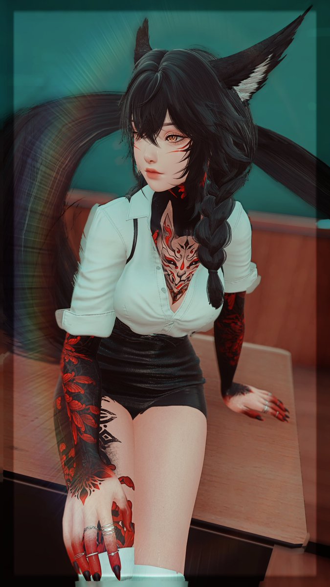 UmbraBloodbane's tweet image. You must be an overdue library book, cause you got fine written all over you