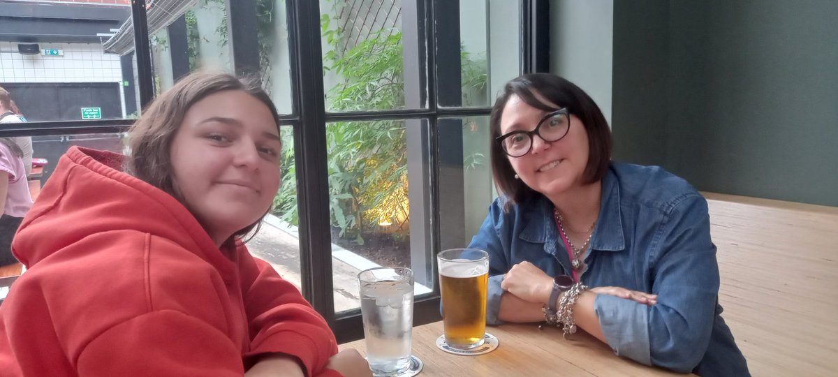 And the reason we're back.... Our niece over on vacation for a while...