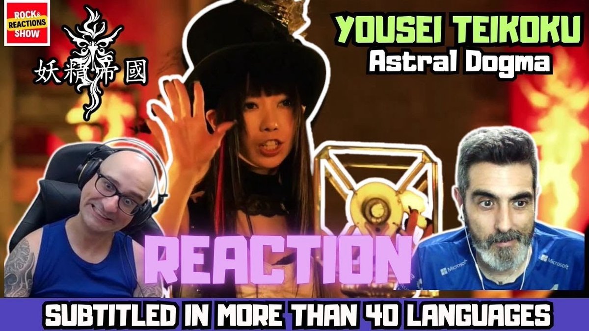 rockandreaction's tweet photo. YOUSEI TEIKOKU Reaction - Astral Dogma | React | Reacción |  反応 | Rock and Reactions
https://t.co/CvV61oRTKq #youseiteikoku https://t.co/2ymCXJ9ckN