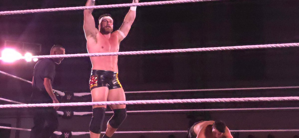 CarlosStoneking's tweet image. #nxttampa #WWENXT @RidgeWWE Welcome back to the Steam Pig. Ridge is back!!!