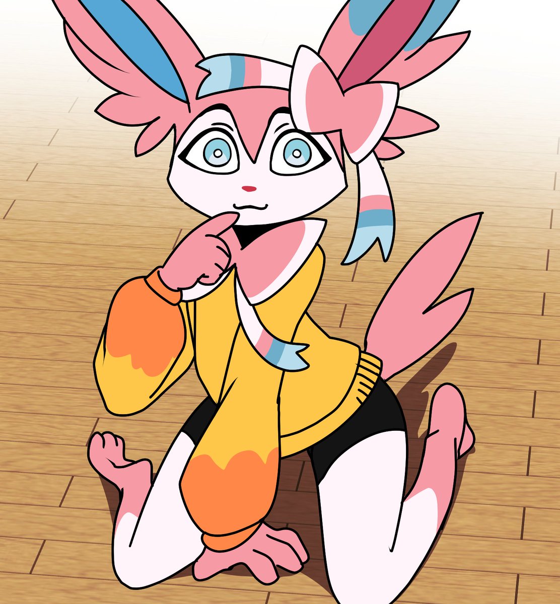 odeko_yma's tweet image. Sylveon&apos;s photos from my animation