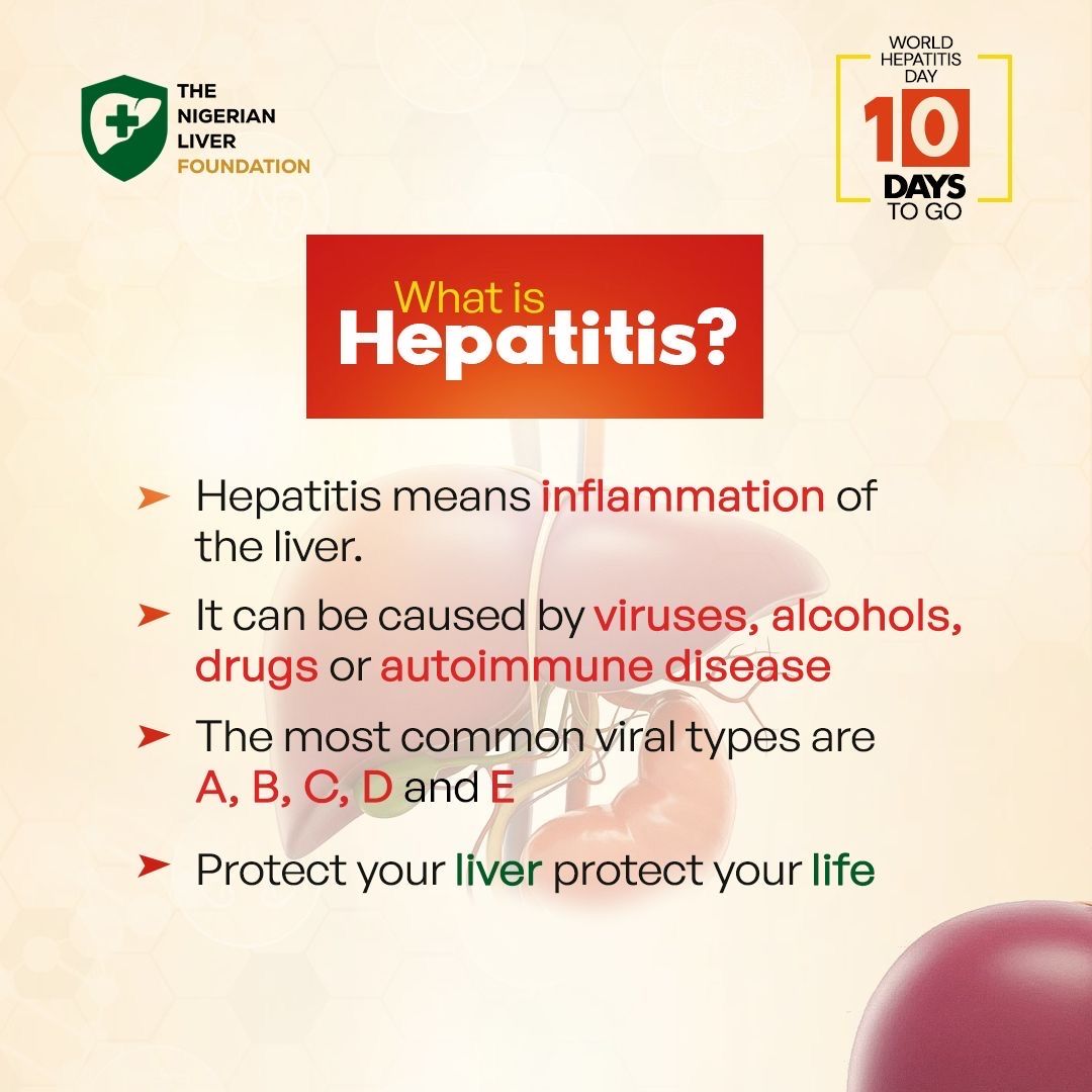 TNLFProjects's tweet photo. Join us as we countdown to commemorate World Hepatitis Day!
#TNLF #WorldHepatitisDay https://t.co/cn8M0QAJU7