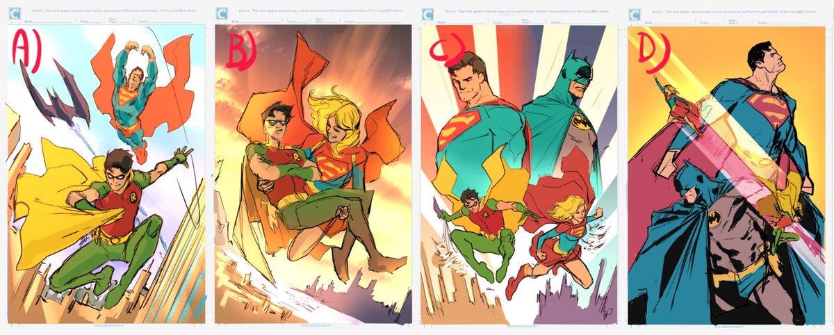 lukmeyer30's tweet image. My variant cover for the world's finest! With all the layout options! 😊😊😊😊