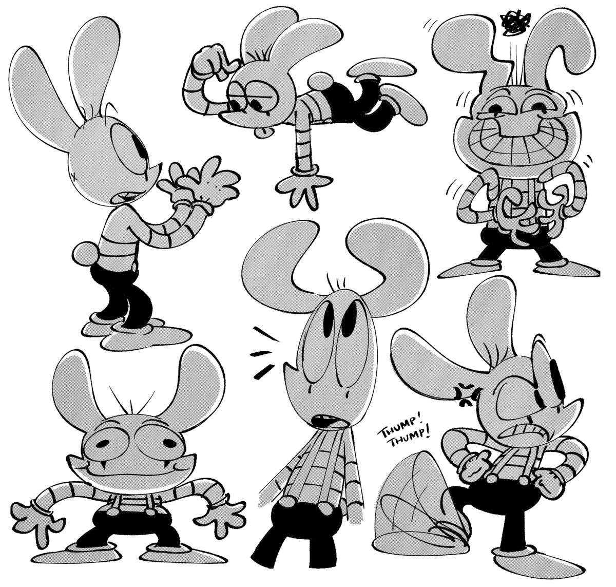 imrachets's tweet image. No gonner ahh posts right now just doodles of Bonzo the bnuy.