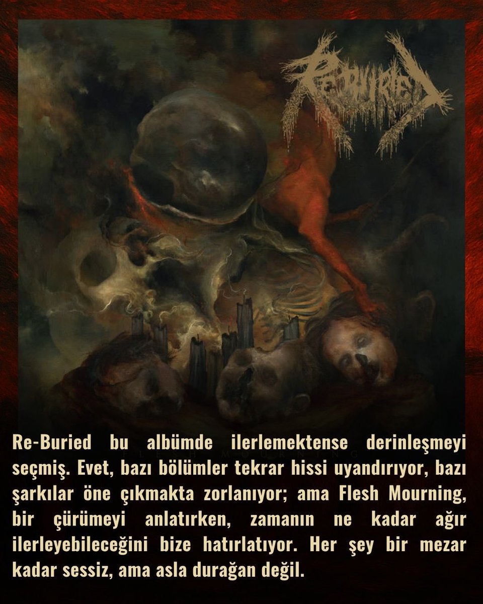 Pit Stop | Extreme Metal Line (@pitstop_metal) on Twitter photo Review of the Day ! 🇹🇷🇬🇧🇩🇪
Death Metal 🪦
Re-Buried - Flesh Mourning
<a href="/TranslationLoss/">Translation Loss</a> <a href="/ironfortress816/">Iron Fortress Records</a>
#reburied #fleshmourning #translationlossrecords #ironfortressrecords #deathmetal #oldschooldeathmetal #newrelease Review of the Day ! 🇹🇷🇬🇧🇩🇪
Death Metal 🪦
Re-Buried - Flesh Mourning
<a href="/TranslationLoss/">Translation Loss</a> <a href="/ironfortress816/">Iron Fortress Records</a>
#reburied #fleshmourning #translationlossrecords #ironfortressrecords #deathmetal #oldschooldeathmetal #newrelease