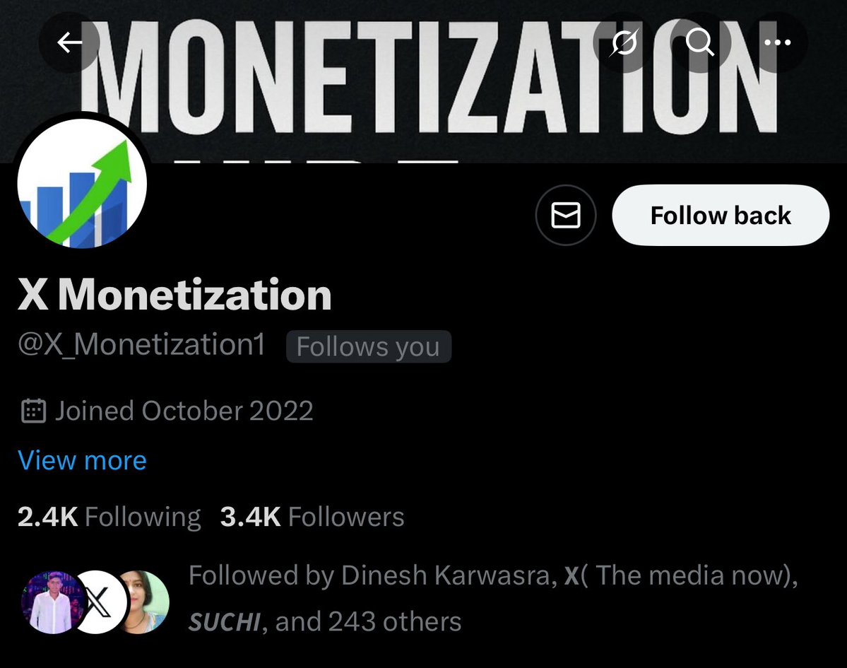 monetization_x's tweet image. Could you all please report this account for impersonation? Thank you. @X_Monetization1