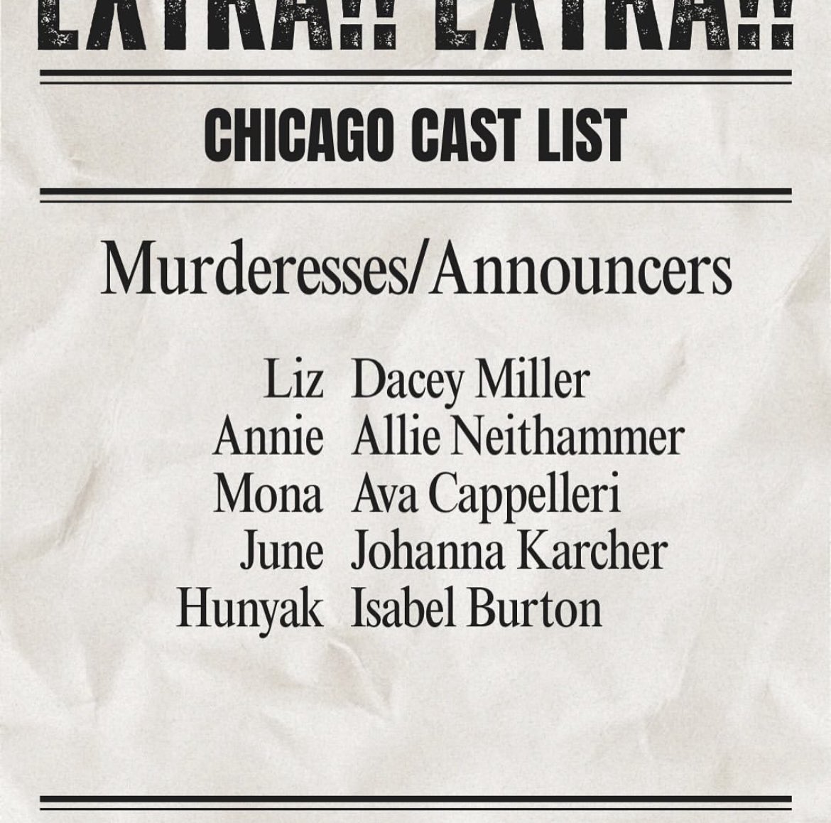 HHS Theater Department tweet media