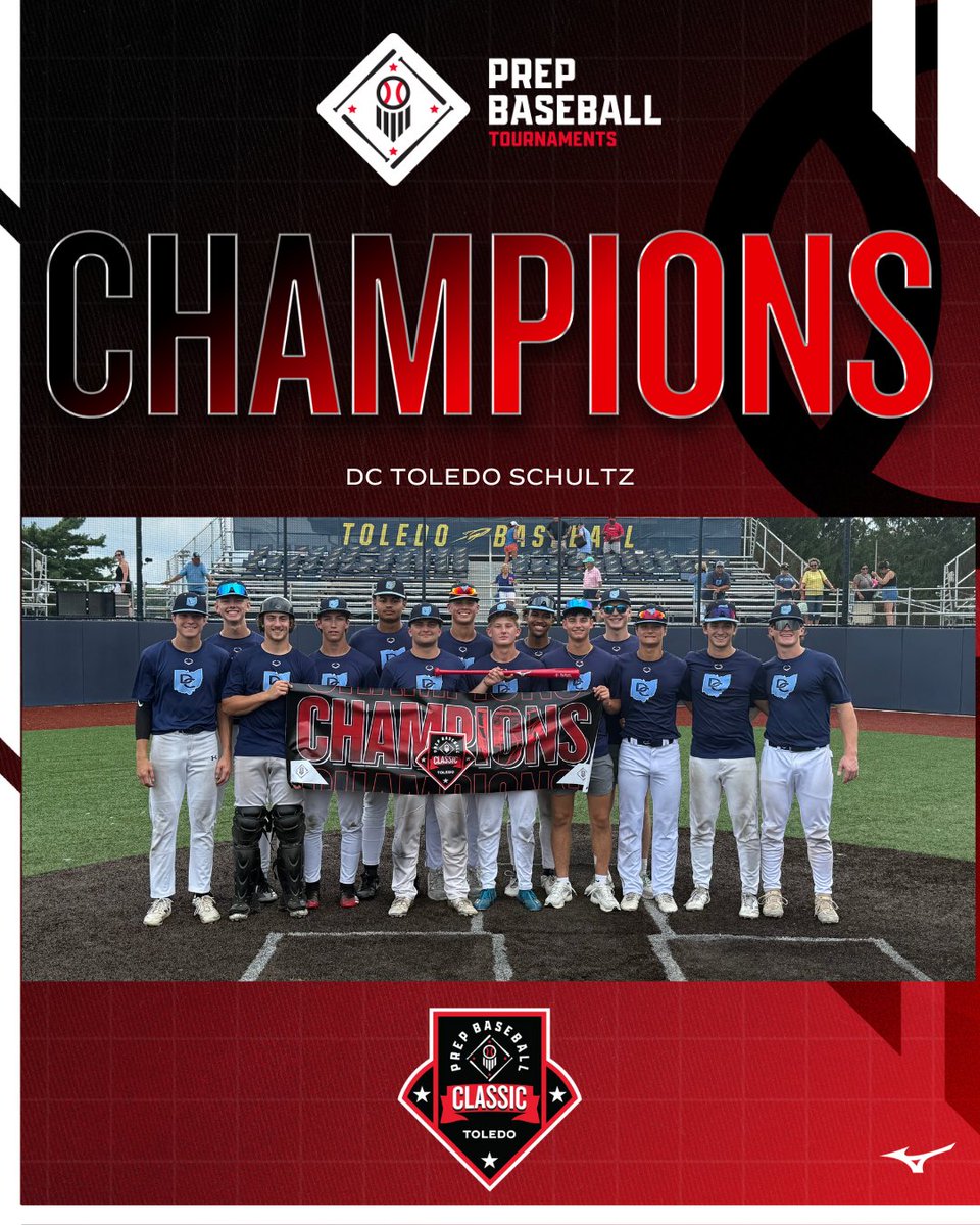 🥇TOURNAMENT CHAMPIONS 🥇

DC Toledo Schultz | <a href="/DCToledoSchultz/">DC Toledo Schultz</a> 

Championship Game MVP - Jesus Rodriguez IV

🏆 PBT Toledo Classic🏆

⚾️ 18U Champions
📅 7/17 - 7/20
📍 Toledo, OH

<a href="/PBRTournaments/">Prep Baseball Tournaments</a> | <a href="/PrepBaseOHScout/">Prep Baseball Ohio Scouting Coverage</a> | 
<a href="/PrepBaseballOH/">Prep Baseball Ohio</a>