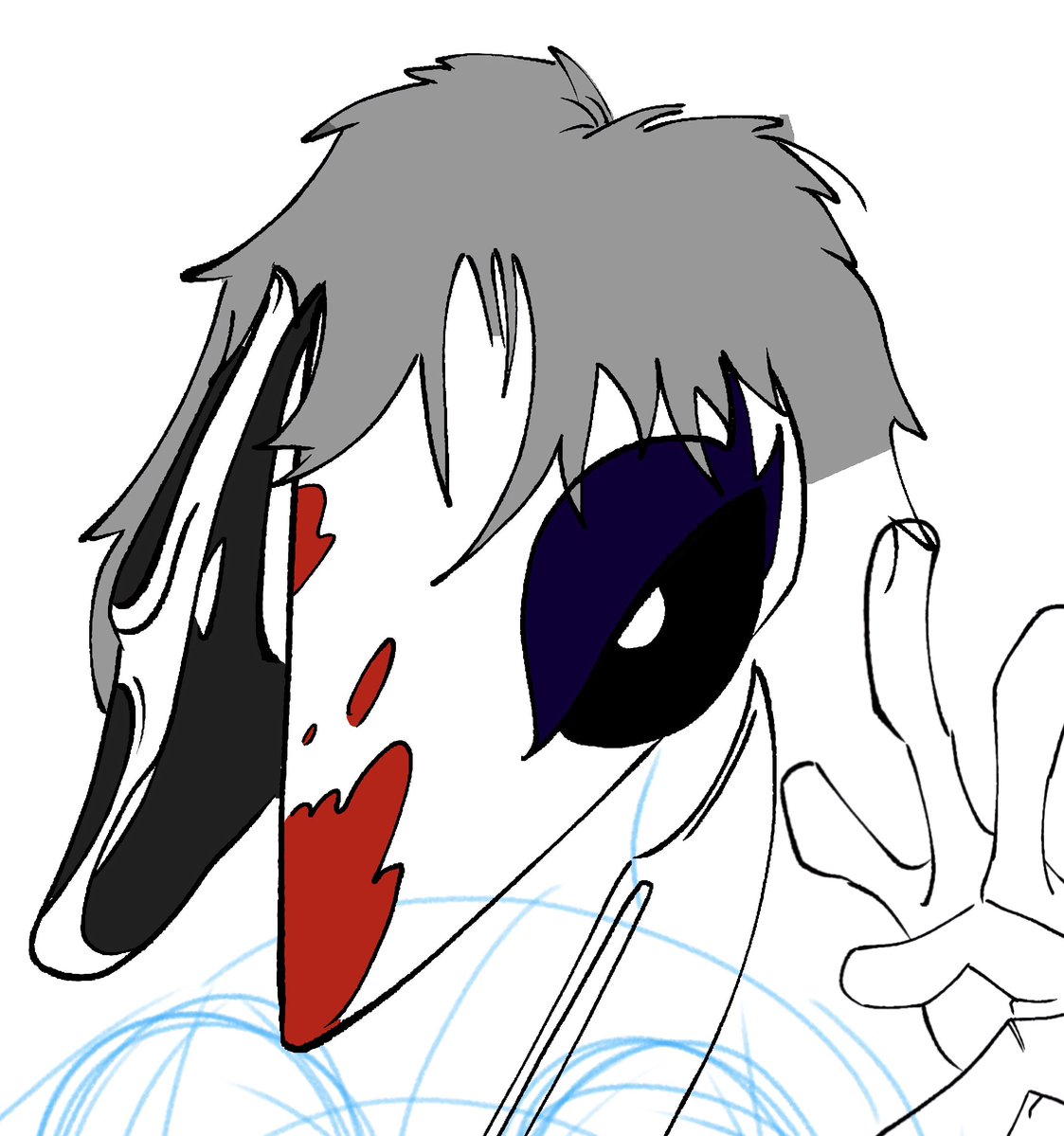 NIRVYN's tweet image. WIP 🔪🩸👻
@DorkiestMelody 

#DeadbyDaylgiht #ghostface #OC