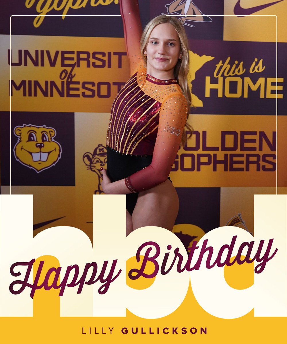GopherWGym's tweet image. Happy Birthday to freshman Lilly Gullickson!
We hope you have a great day 🎈🎂
