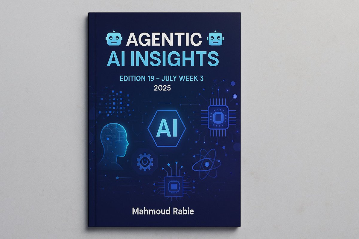 Check out the latest article in my newsletter: 🤖 Agentic AI Insights 🤖: Edition 19 – July Week 3, 2025 linkedin.com/pulse/agentic-… via <a href="/LinkedIn/">LinkedIn</a>
