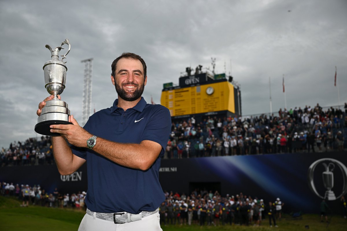 GolfCentral's tweet image. After another dominant display at #TheOpen, Scottie Scheffler continued to prove inevitable.
He's now got 3 of 4 majors – and plenty of Tiger comps. But Scheffler thinks those are "silly." Winning doesn't fulfill him.
Ah, there's no one like him:
nbcsports.com/golf/news/inev…